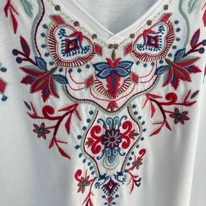 Johnny was embroidered tee.